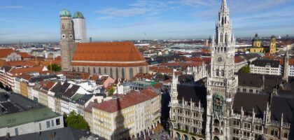 Aerial view of Munich