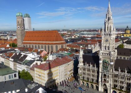 Aerial view of Munich