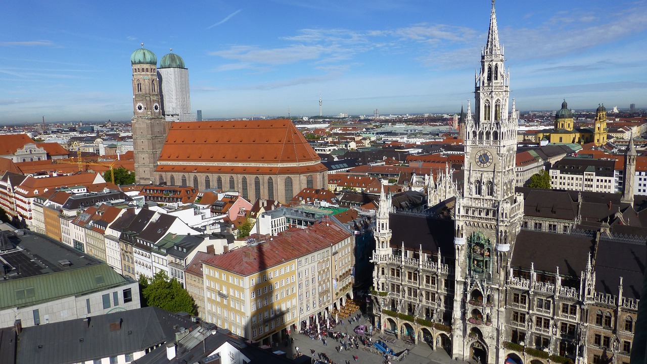 Aerial view of Munich